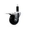 Service Caster 3.5'' Soft Rubber Swivel 1-1/8'' Expanding Stem Caster Total Lock Brake SCC-EXTTL20S3514-SRS-118 - alternate 1